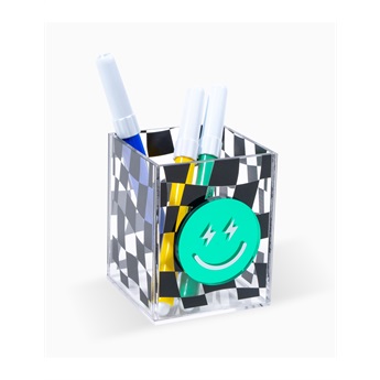 Plexi Pencil Box - Tile Faces