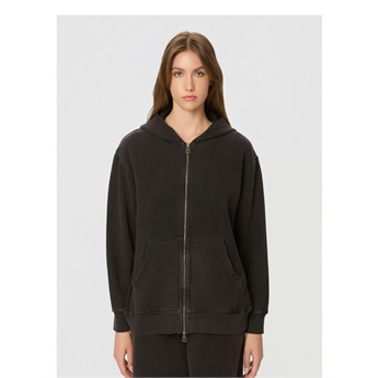 Oversized Fullzip Destroys Women - Vintage Black