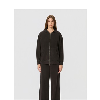 Oversized Fullzip Destroys Women - Vintage Black