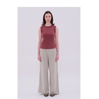 Wideleg Sweatpants Women - Vintage Greige