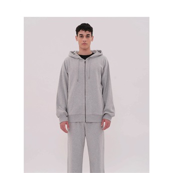 Fullzip Seaming Men - Grey Melange