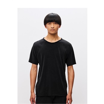 Raglan Slub T-Shirt Men - Black