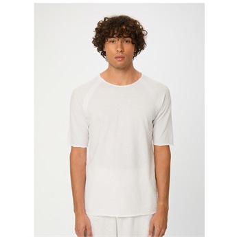 Raglan Slub T-Shirt Men - White