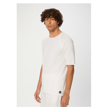 Raglan Slub T-Shirt Men - White