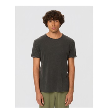 Roundneck Detailed T-Shirt Men - Vintage Black