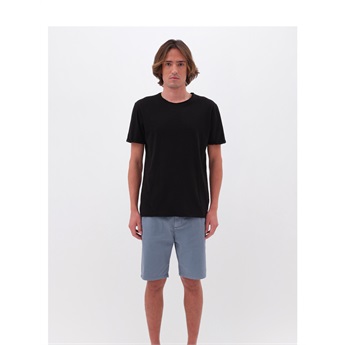 Roundneck Detailed T-Shirt Men - Black