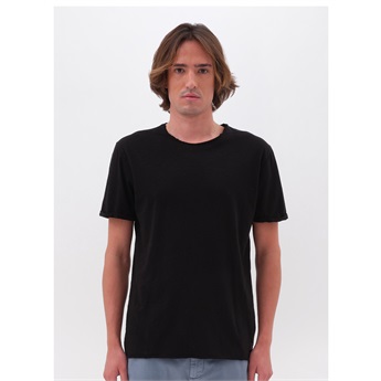 Roundneck Detailed T-Shirt Men - Black