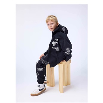 Marley Zipped Hoodie - Black