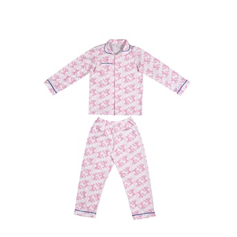 Preppy Pyjama Set - Monkey Business Pink