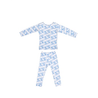 Winter Pyjama Set - Monkey Business Blue