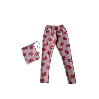 Cream Whispered Hearts Leggings