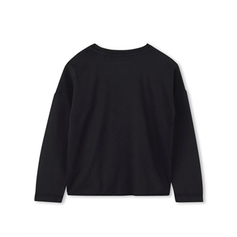 Shiny Star Longsleeve Top - Black