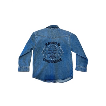 Back Logo Shirt - Denim Blue