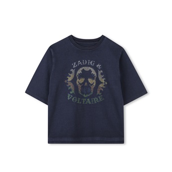 Skull Bling T-Shirt - Navy