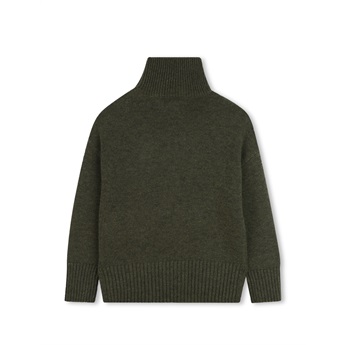 Rock & Roll Turtleneck Sweater -  Green Marl
