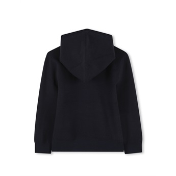 Let's Go Wild Zipped Knit Hoodie - Black