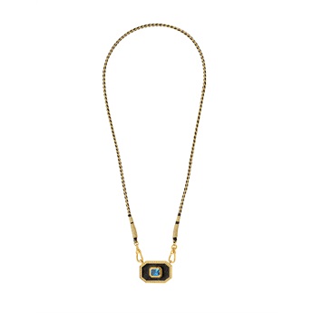 Necklace -  Black Shiny Yucatan