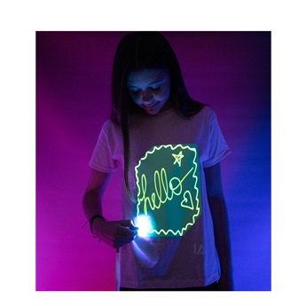 Illuminated Interactive T-Shirt - Pink Green