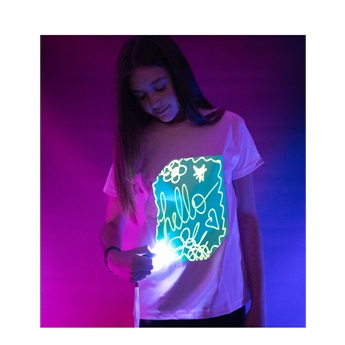 Illuminated Interactive T-Shirt - Pink Green
