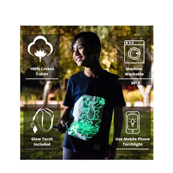 Illuminated Interactive T-Shirt - Black Green