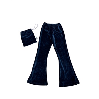 Velvet Bell Bottom - Navy Blue