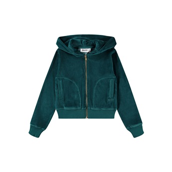 Milla Zipped Hoodie - Cosmic Green