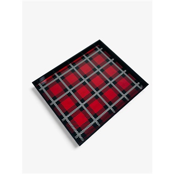 Christmas Printed Tray - Red Check