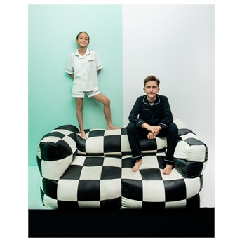 Preppy Pyjama Set - Winter Black