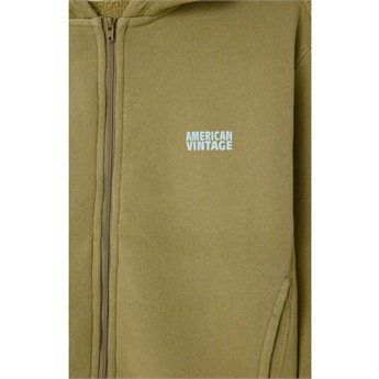 Izubird Zipped Hoodie - Vintage Herb