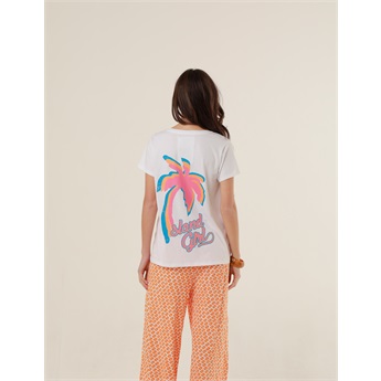Halina V-Neck T-Shirt - White