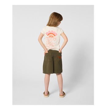 VNeck Heart On Fire T-Shirt - Off White