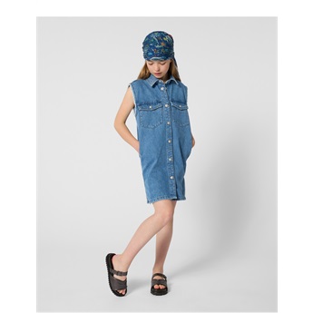 Z&V Vest Dress - Double Stone Denim