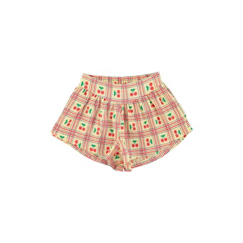 Elastic Band Shorts - Cherries/Yellow