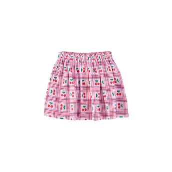 Short Skirt - Cherries/Lilac