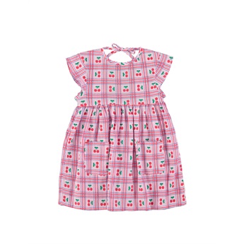 Short Dress - Cherries/Lilac
