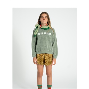 Raw Edge Shorts - Mustard Animal Print