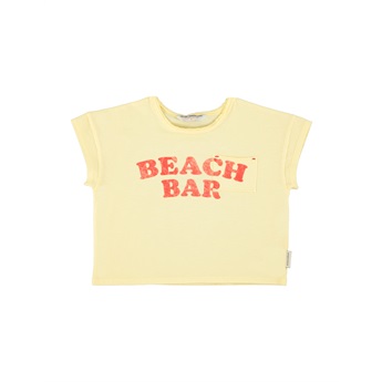 Printed T-Shirt - Yellow/Beach Bar