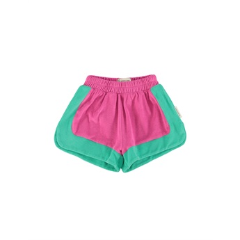 Terry Shorts - Fuchsia/Green