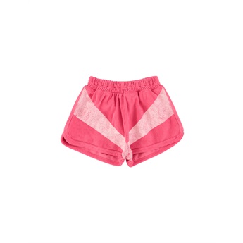 Terry Shorts - Pink/White Stripe