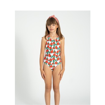 Swimsuit Back Bow - Roses