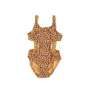 Trikini - Mustard/Animal Print