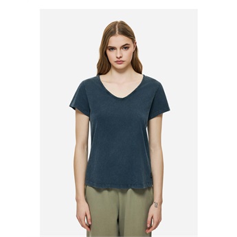 Women V-Neck T-Shirt - Vintage Blue