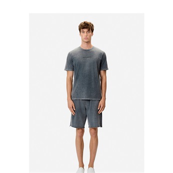 Men Embroidered Bermuda - Vintage Grey