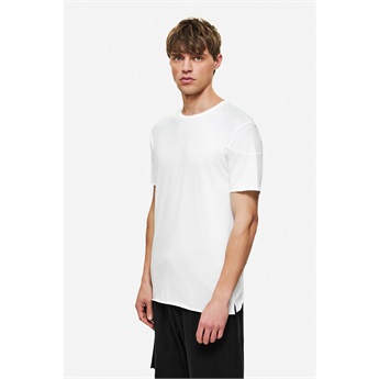 Men Open Stitch T-Shirt - White