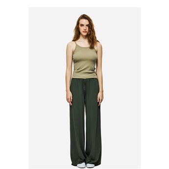 Women Wide Sweatpants - Khaki