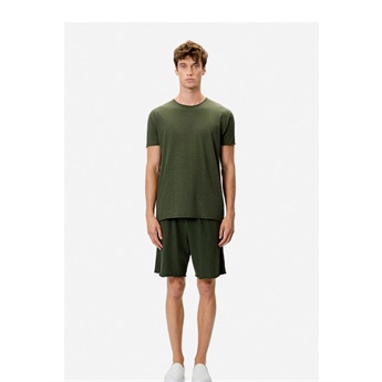 Men Raw Edge Bermuda - Khaki