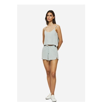 Women Terry Towel Shorts - Vintage Greige