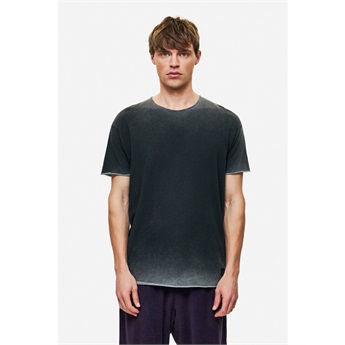 Men Relaxed Sleeves T-Shirt - Shadow Black