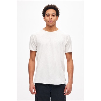 Men Relaxed Sleeves T-Shirt - White