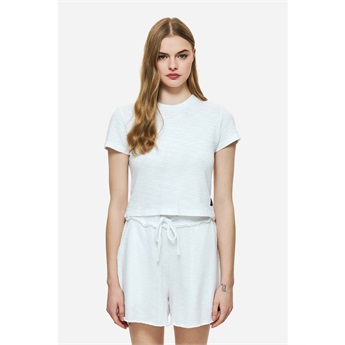 Women Slim Fit T-Shirt - White